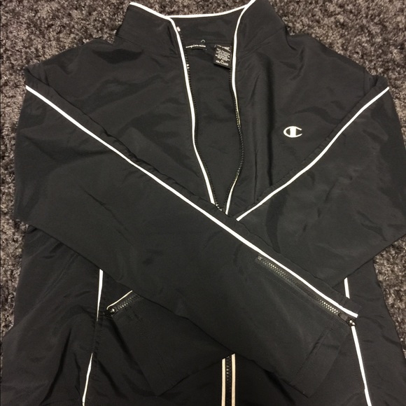 Champion Black Zip up - Picture 2 of 4